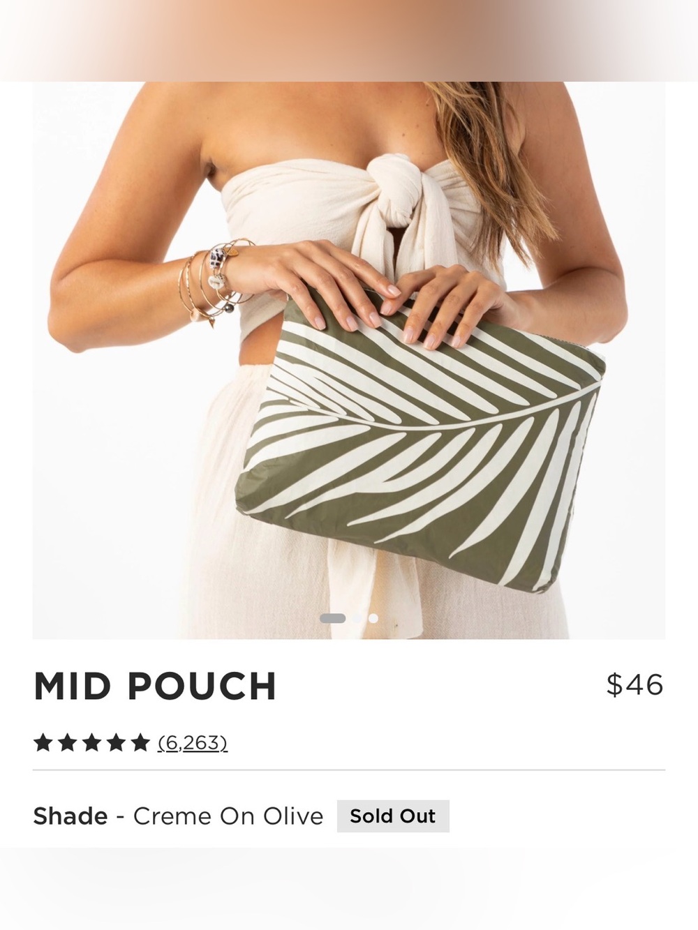 ALOHA Collection Mid Pouch 
Print “Shade”
